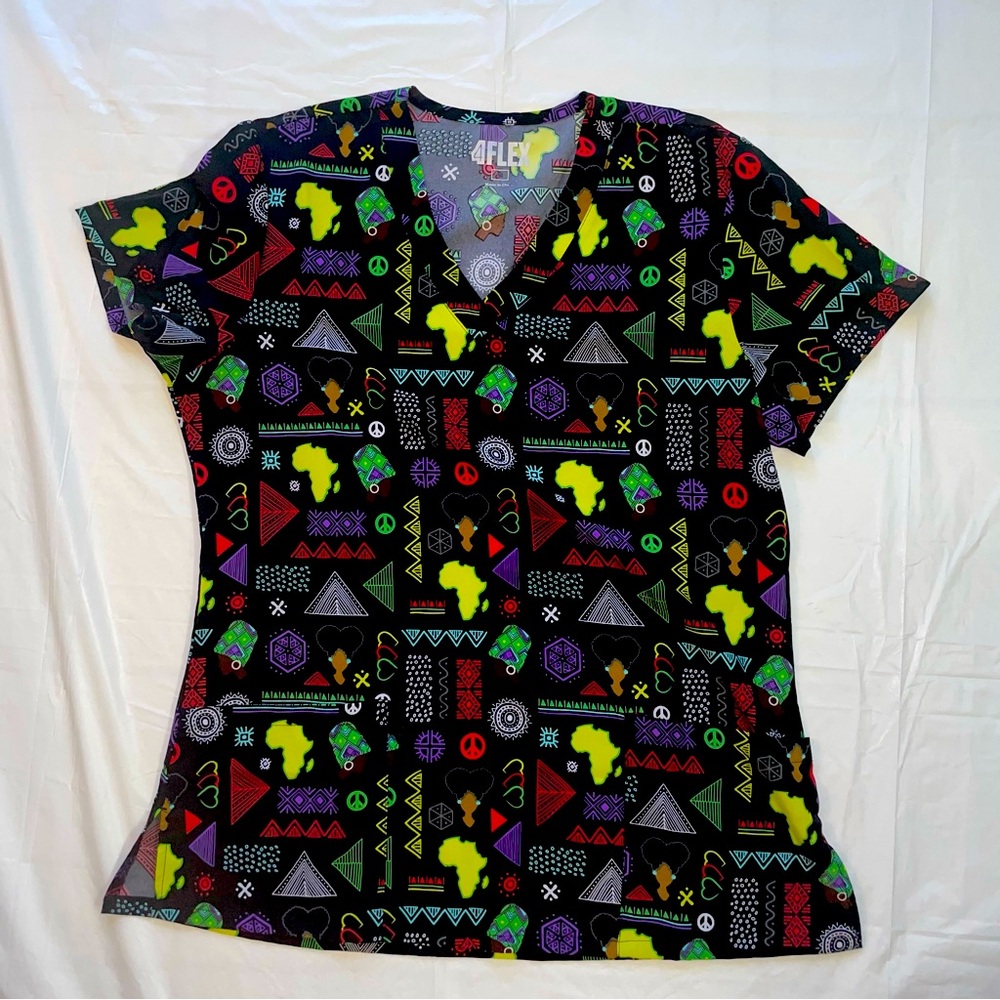 4FLEX Nursing Nurse’s Scrubs Scrub Top M